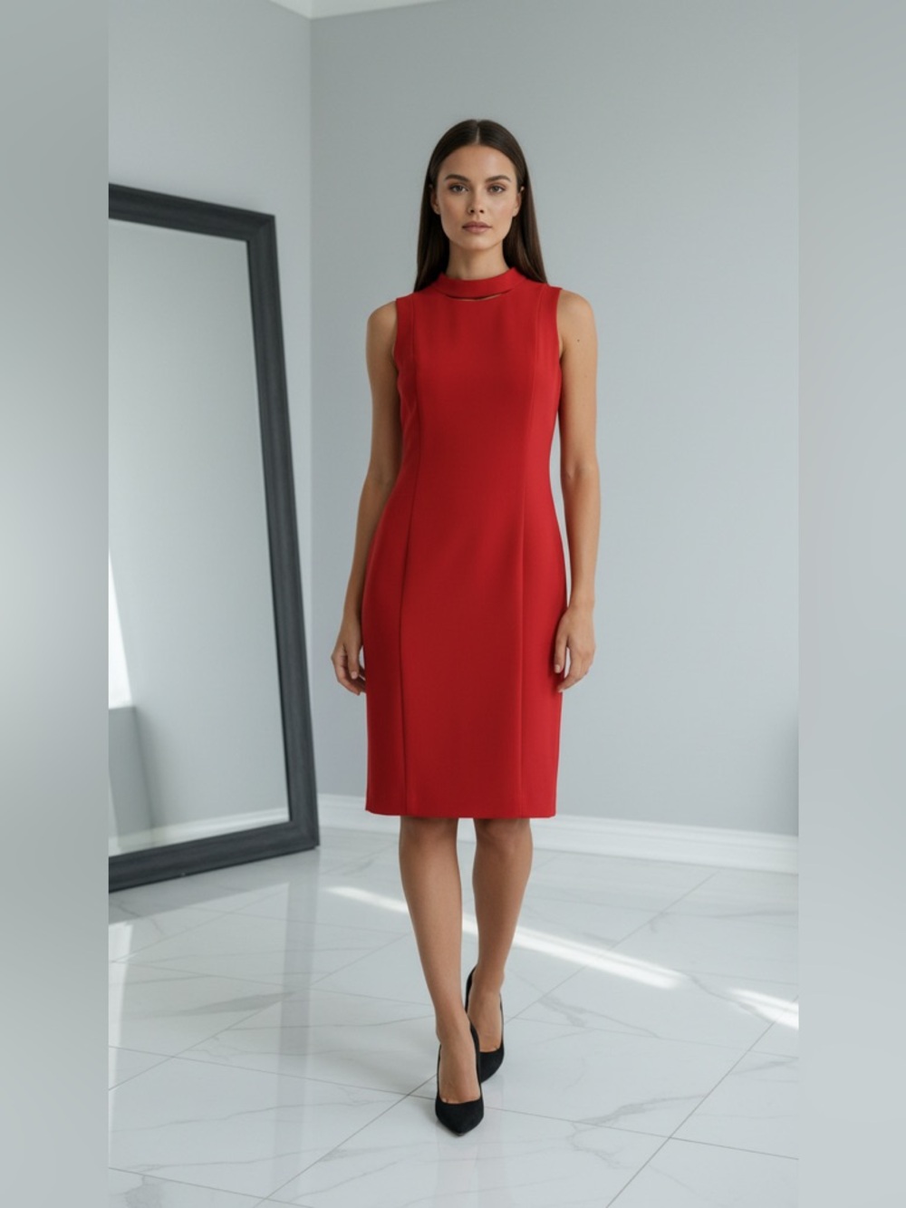Hugo Boss Sleeveless Red Dress